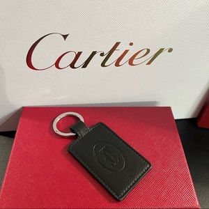Cartier Double-Sided Leather Key Ring